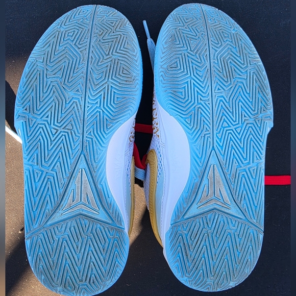 Nike Kids White Sneakers with Red and Blue Accents - Picture 7 of 14